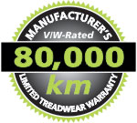 V/W-Rated 80,000 Warranty